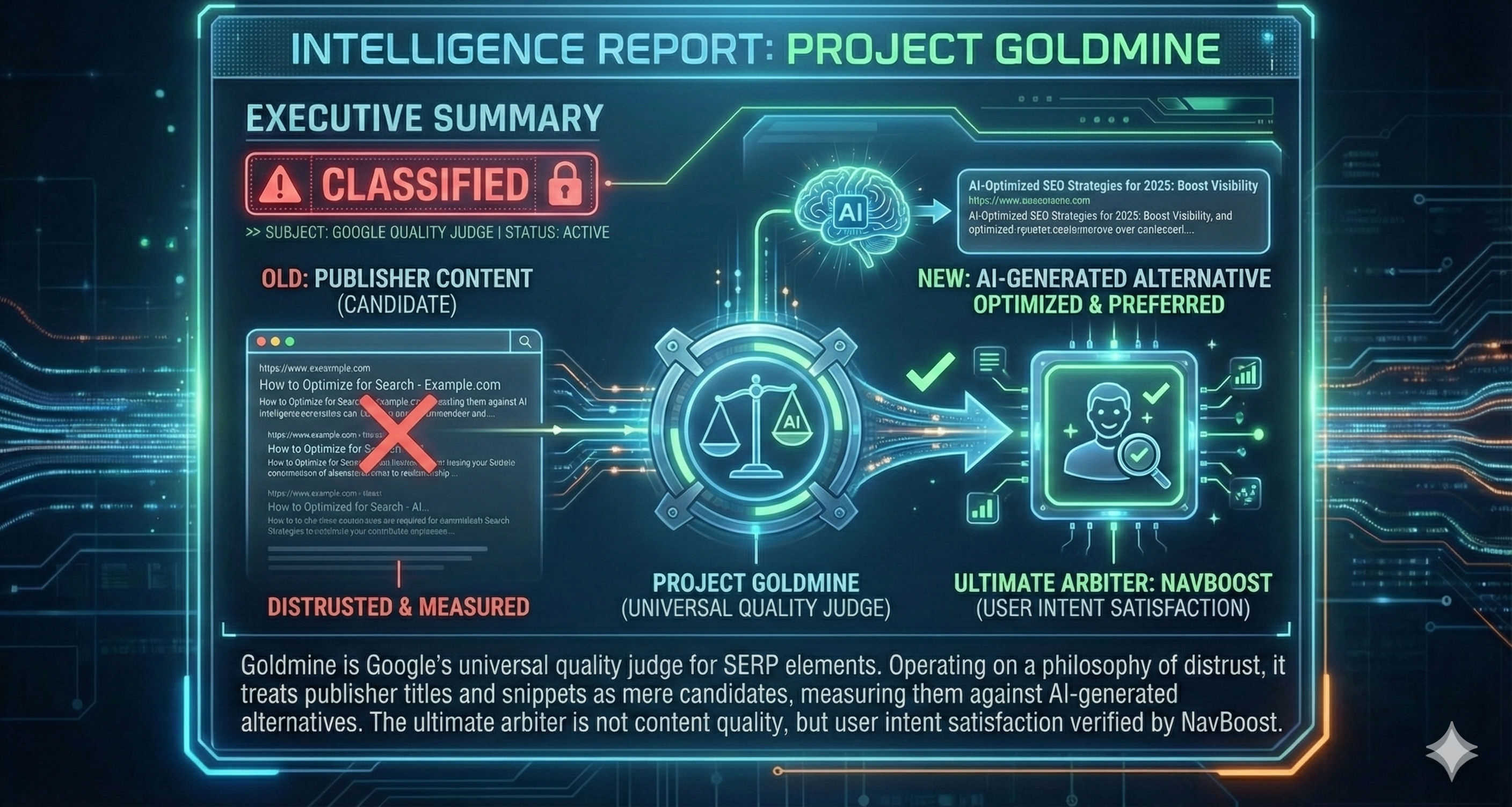 Google Goldmine Algorithm Visualization